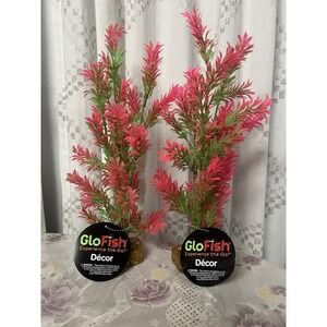 x2-GLOFISH Experience The Glo! Decor Cycle Plant Green/Pink LARGE New
